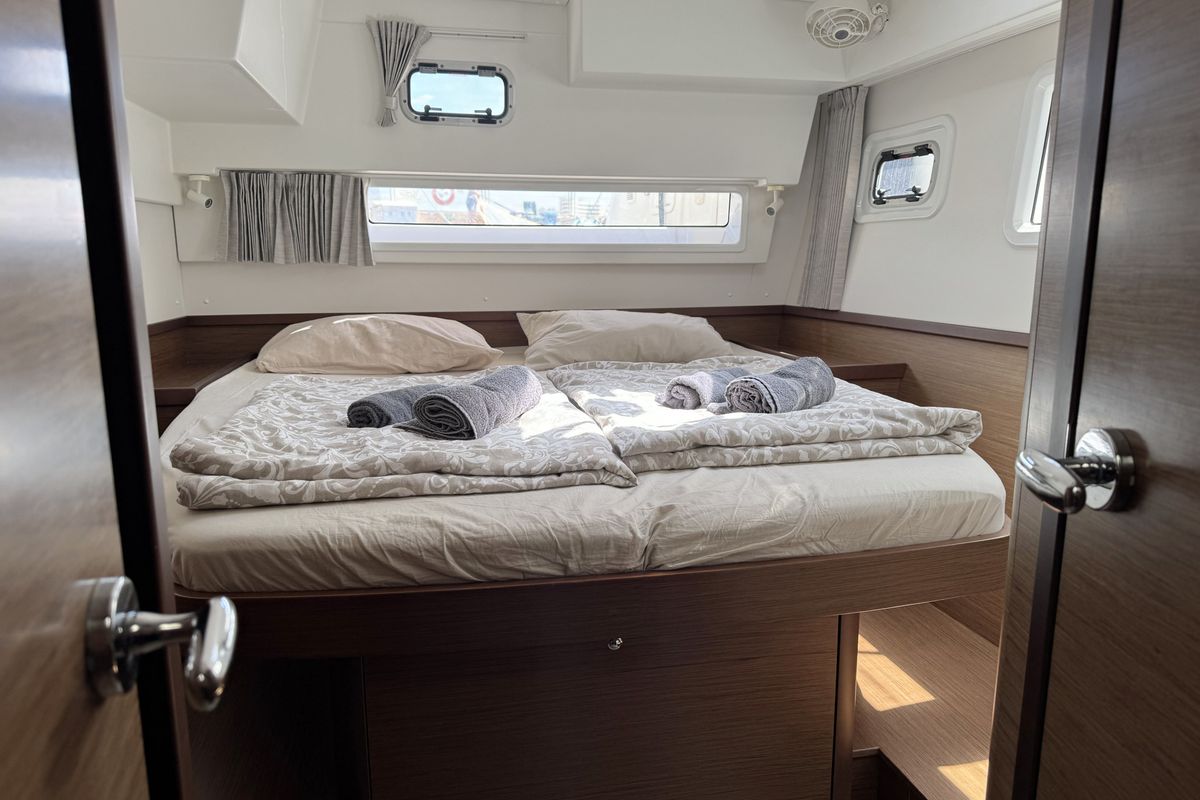 Cabin on Moonlight, a Lagoon 42 catamaran at Grad Pula, Croatia
