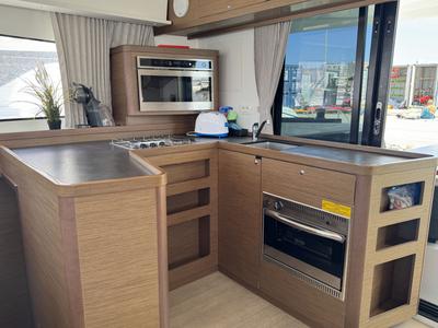 Galley of Moonlight, a Lagoon 42 catamaran at Grad Pula, Croatia