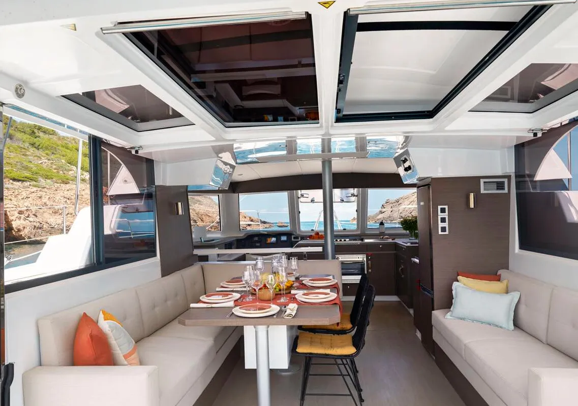 DOUBLE FOUR, a Bali Bali Catspace catamaran at Kalkara, Malta