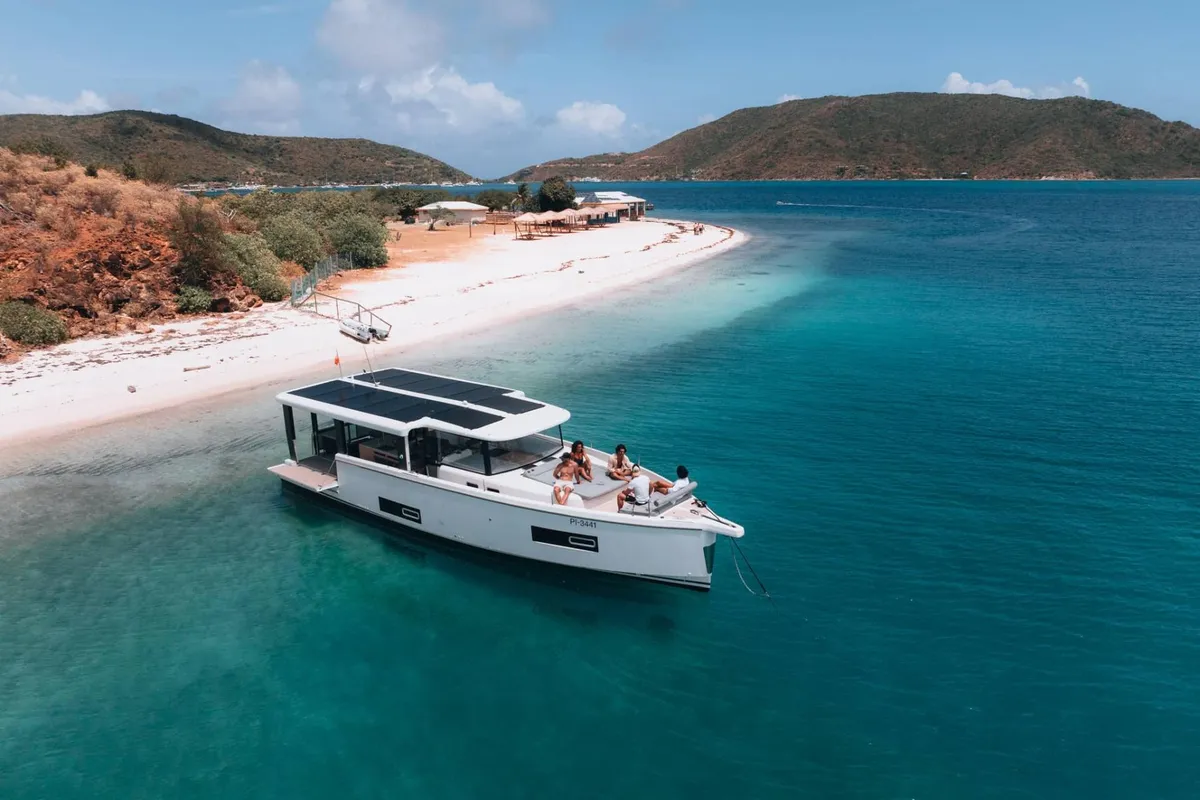 PHILOXENIA, a Jeanneau Sea Loft 480 motorboat at Kontokali, Greece