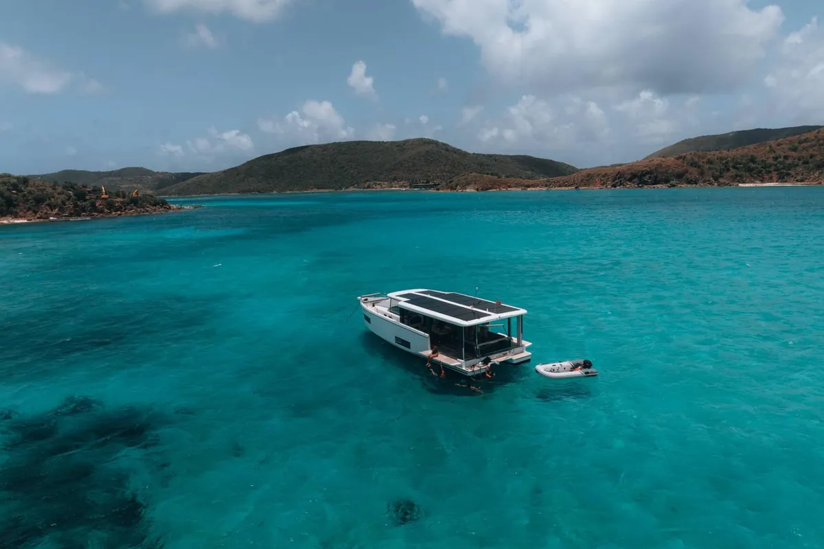 PHILOXENIA, a Jeanneau Sea Loft 480 motorboat at Kontokali, Greece