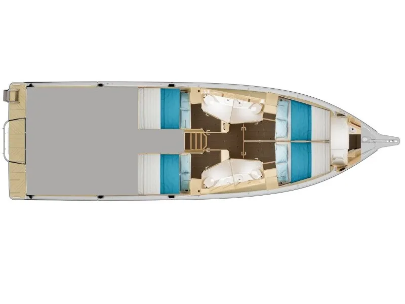PHILOXENIA, a Jeanneau Sea Loft 480 motorboat at Kontokali, Greece