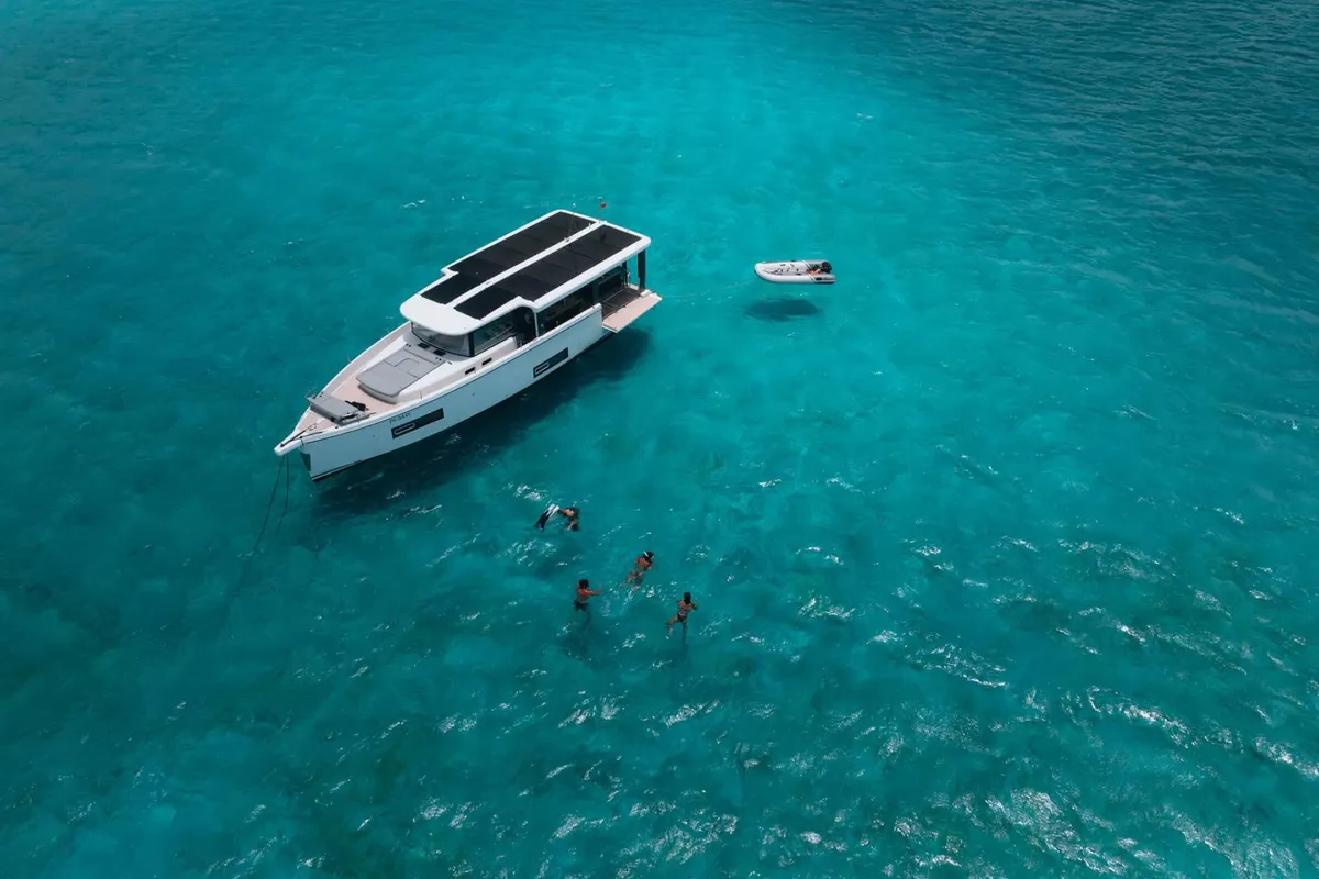 PHILOXENIA, a Jeanneau Sea Loft 480 motorboat at Kontokali, Greece