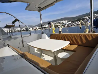 Paluko, a Lagoon Lagoon 421 catamaran at Bodrum, Turkey