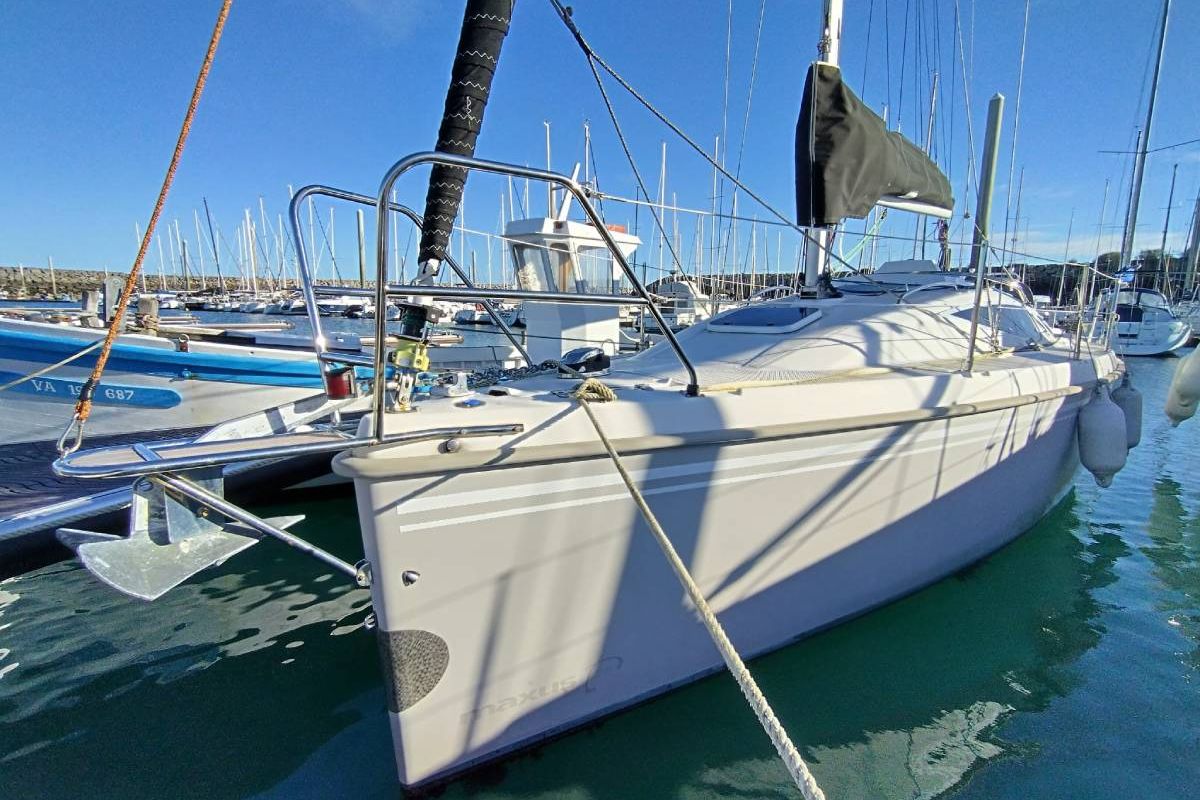 Exterior view of Grand Patience, a Northman Maxus 28 Standard sailboat at Saint-Cast-le-Guildo, France