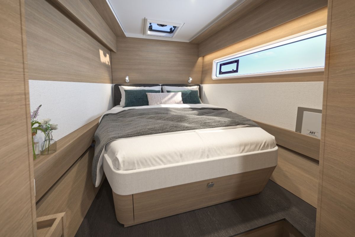 Cabin on Aelia, a Lagoon 43 catamaran at Volos Municipality, Greece