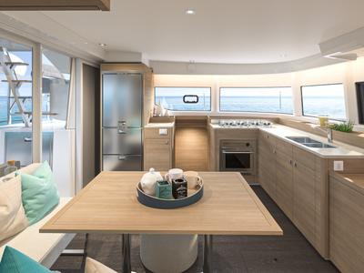 Galley of Aelia, a Lagoon 43 catamaran at Volos Municipality, Greece