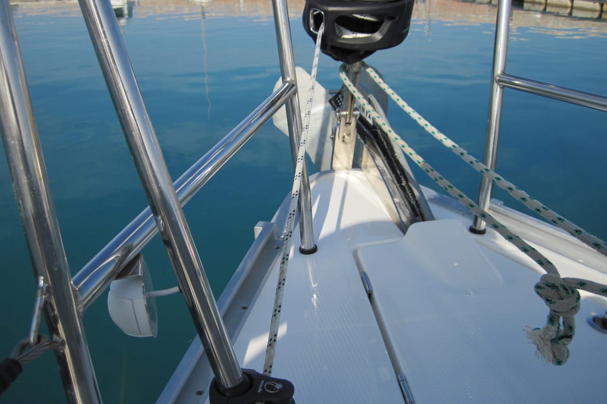 Vittoria, a Bavaria Cruiser 41 sailboat at Capo d'Orlando, Italy
