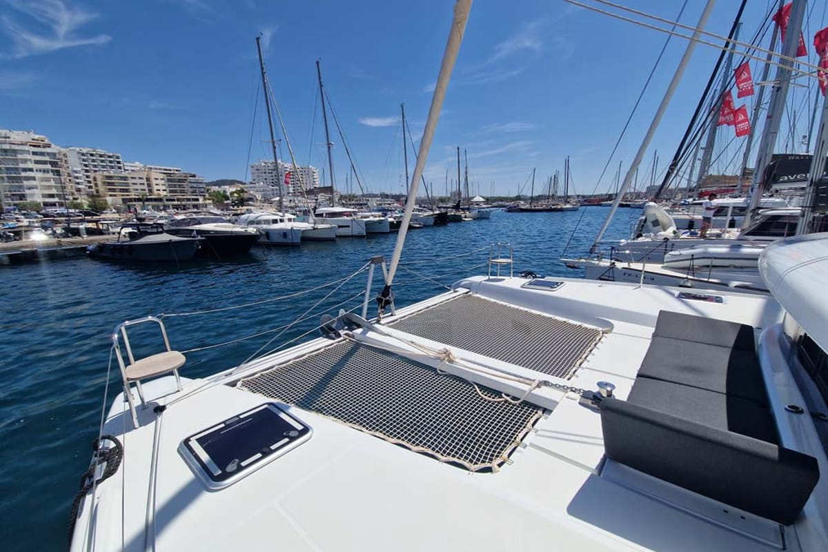 Deck of Best Elli, a Lagoon 42 catamaran at Split, Croatia