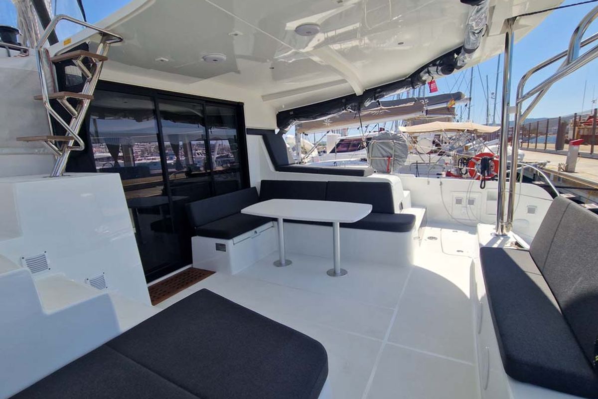 Deck of Best Elli, a Lagoon 42 catamaran at Split, Croatia