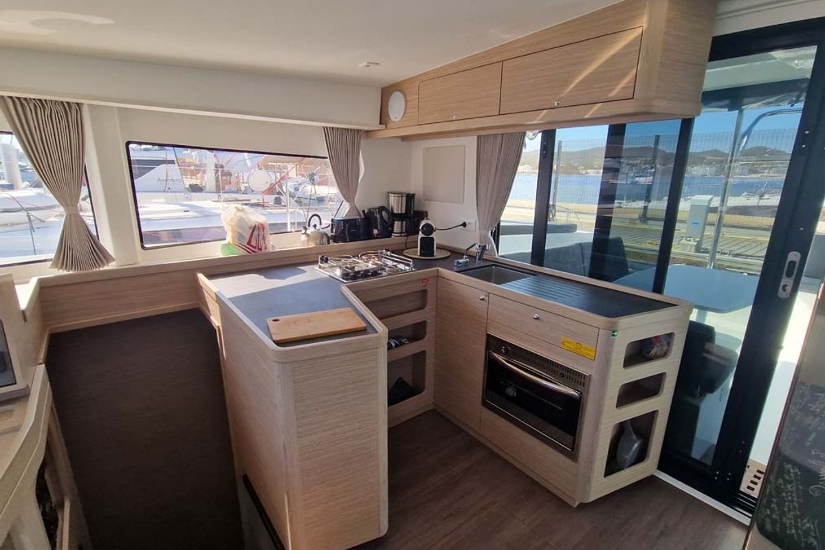 Galley of Best Elli, a Lagoon 42 catamaran at Split, Croatia