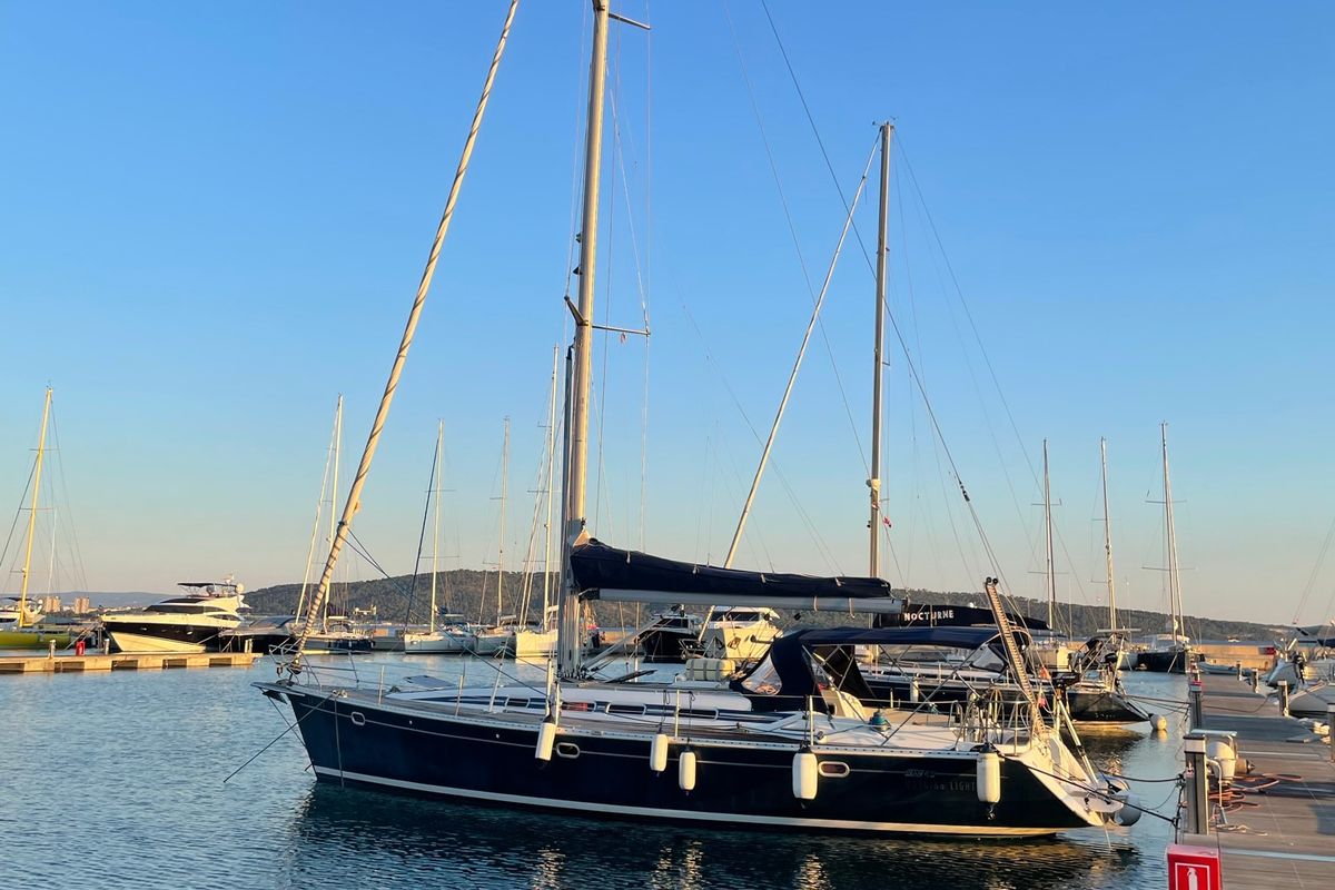 Exterior view of Morning Light, a Elan 45 sailboat at Izola / Isola, Slovenia