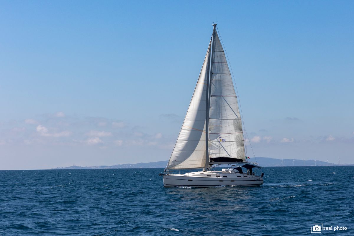 Exterior view of Aladar - Solar Panel, a Bavaria Cruiser 50 sailboat at Puntone di Scarlino, Italy
