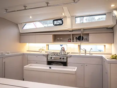 Galley of Nalu, a Beneteau Oceanis 46.1 sailboat at Općina Medulin, Croatia