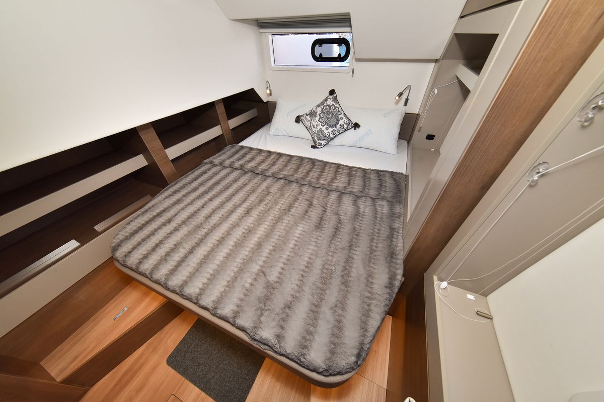 Cabin on DESTINY, a Bali 4.6 catamaran at Zadar, Croatia