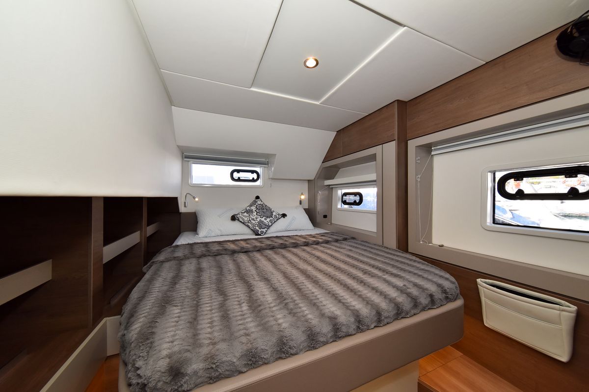 Cabin on DESTINY, a Bali 4.6 catamaran at Zadar, Croatia