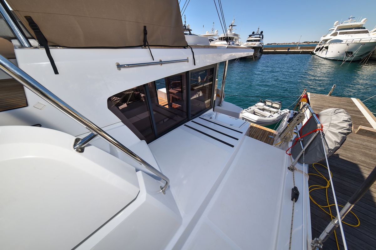 Exterior view of DESTINY, a Bali 4.6 catamaran at Zadar, Croatia