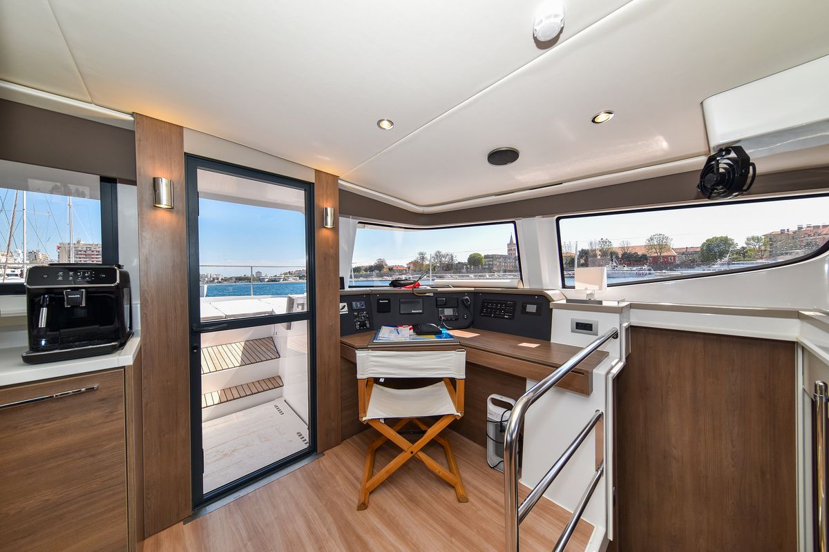 Salon of DESTINY, a Bali 4.6 catamaran at Zadar, Croatia