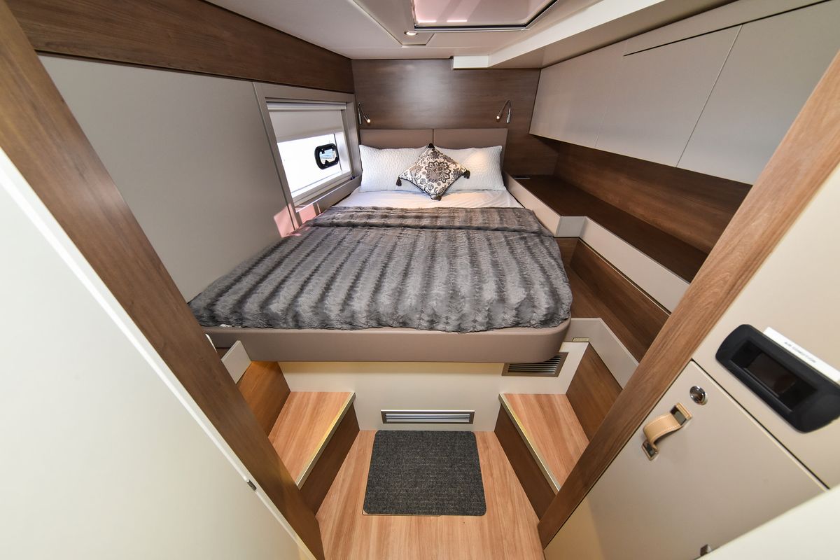 Cabin on DESTINY, a Bali 4.6 catamaran at Zadar, Croatia