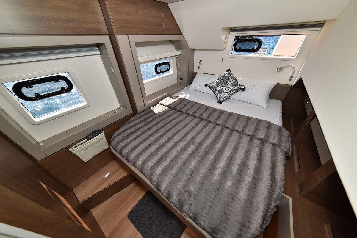 Cabin on DESTINY, a Bali 4.6 catamaran at Zadar, Croatia