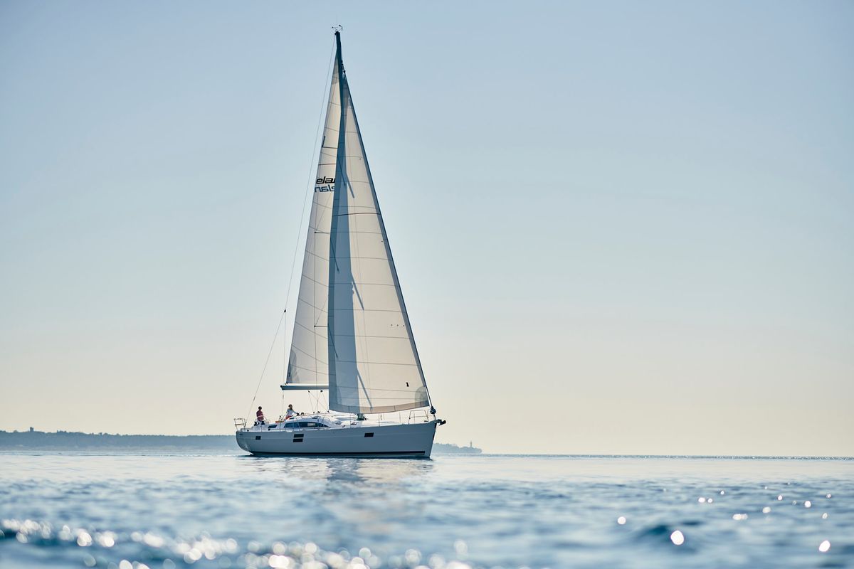 Exterior view of December, a Elan Impression 50.1 sailboat at Pirovac, Croatia