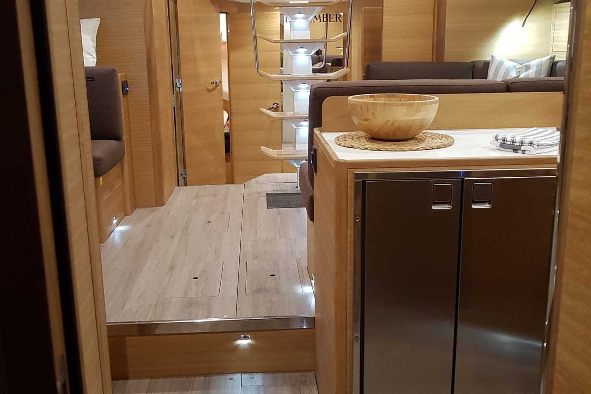 Galley of December, a Elan Impression 50.1 sailboat at Pirovac, Croatia