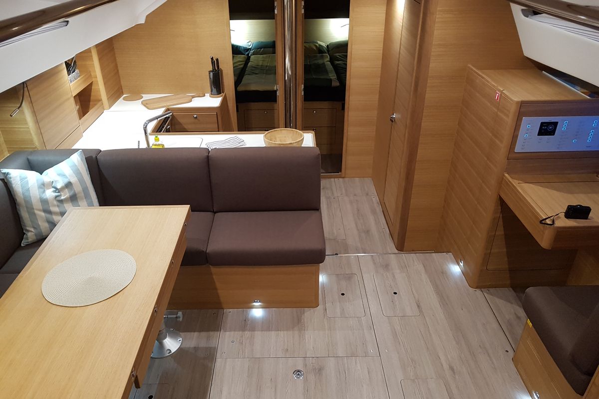 Salon of December, a Elan Impression 50.1 sailboat at Pirovac, Croatia
