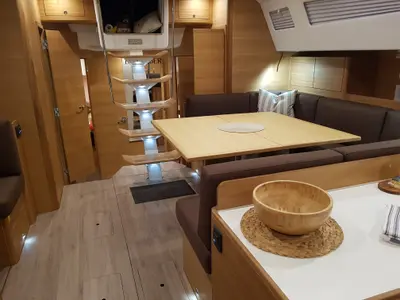 Salon of December, a Elan Impression 50.1 sailboat at Pirovac, Croatia