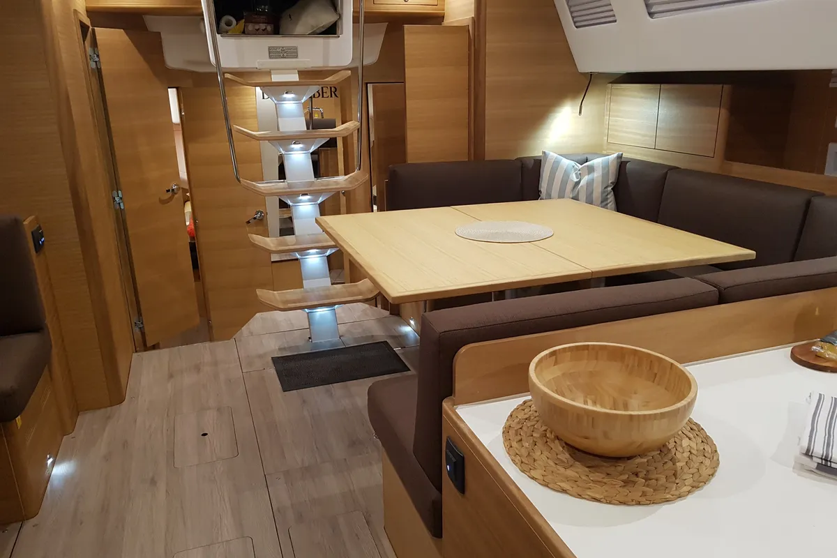 Salon of December, a Elan Impression 50.1 sailboat at Pirovac, Croatia