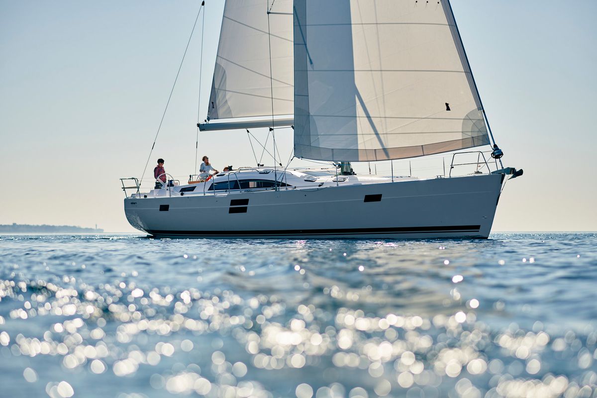 Exterior view of December, a Elan Impression 50.1 sailboat at Pirovac, Croatia