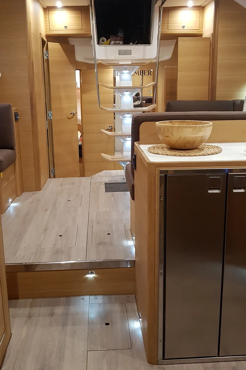 Galley of December, a Elan Impression 50.1 sailboat at Pirovac, Croatia