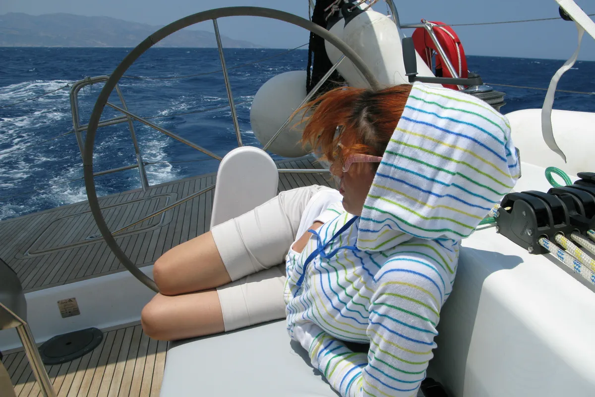 Deck of APOLLONIS, a Hanse Yachts Hanse 540e sailboat at Salamina Municipal Unit, Greece