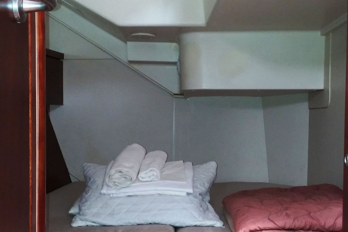 Cabin on APOLLONIS, a Hanse Yachts Hanse 540e sailboat at Salamina Municipal Unit, Greece