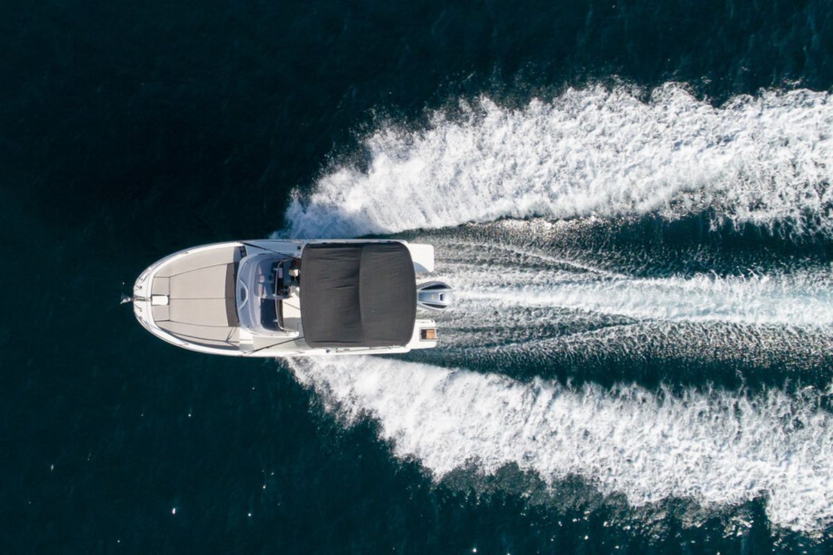 Exterior view of Cap Camarat 6.5 WA, a Jeanneau Cap Camarat 6.5 WA motorboat at Grad Pula, Croatia