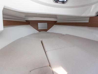 Cabin on Cap Camarat 6.5 WA, a Jeanneau Cap Camarat 6.5 WA motorboat at Grad Pula, Croatia