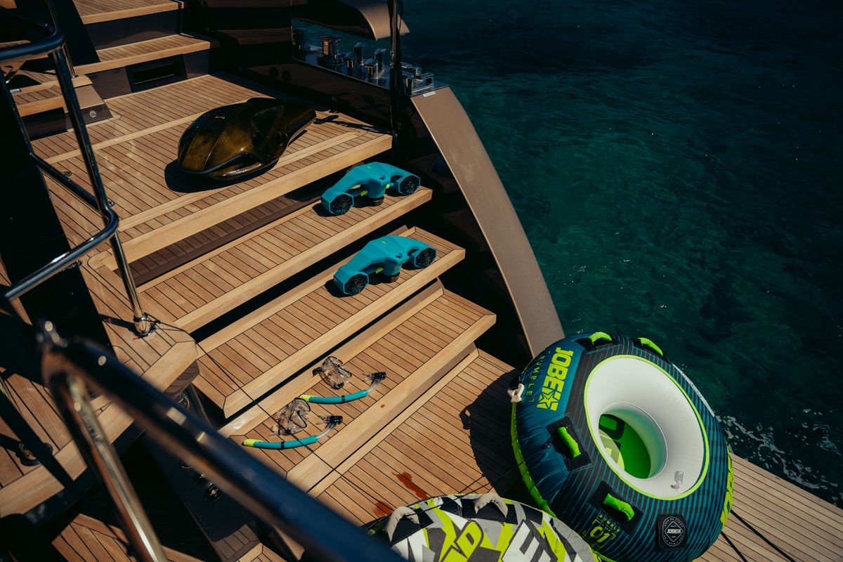 Honeymoon, a Gulet Moon Yacht 65 catamaran at Municipal Unit of Lefkada, Greece