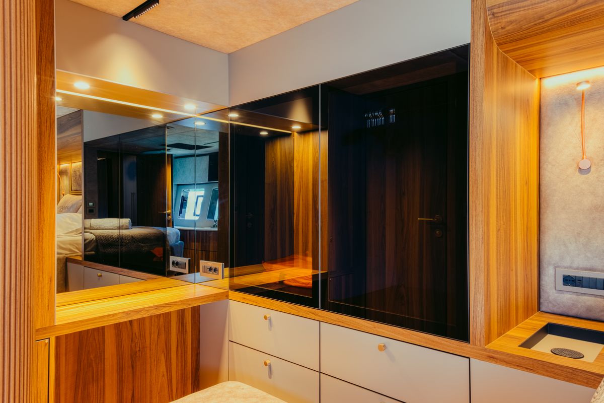 Cabin on Honeymoon, a Gulet Moon Yacht 65 catamaran at Municipal Unit of Lefkada, Greece