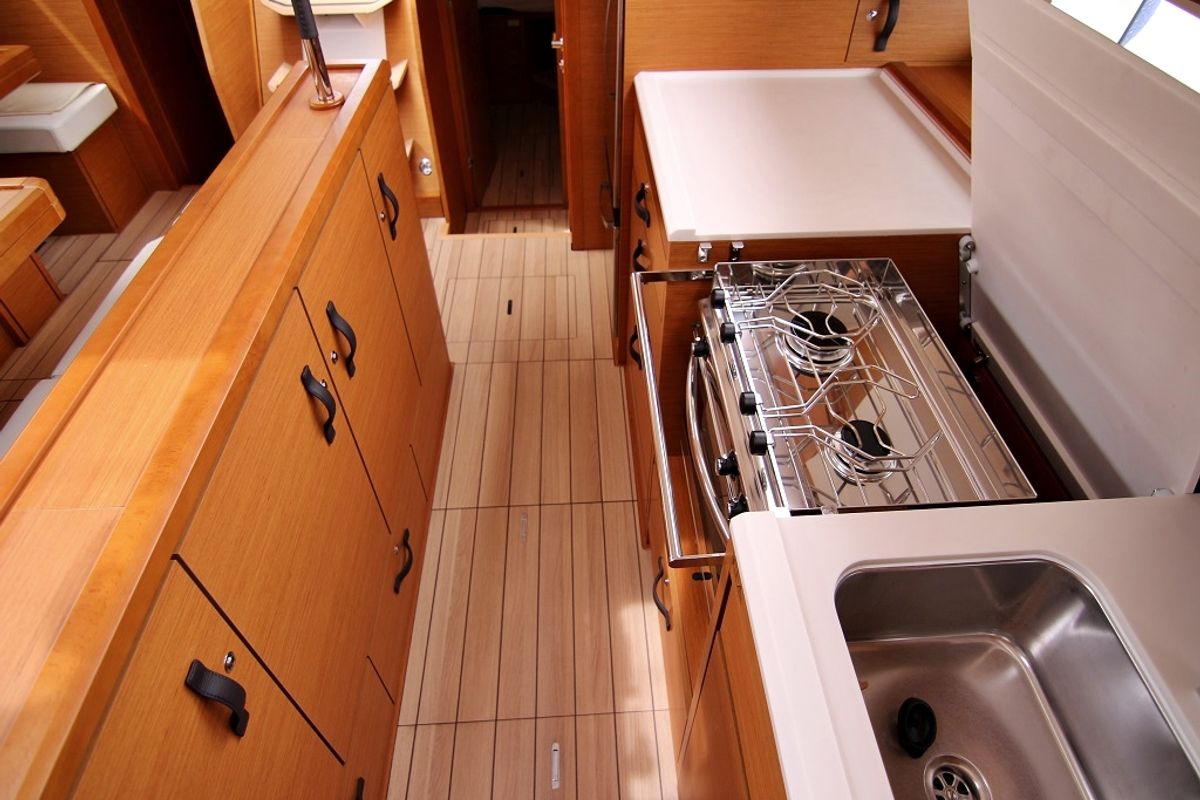 Salon of Mystic Dreams, a Jeanneau 54 sailboat at Općina Sukošan, Croatia