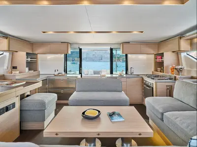 Galley of Unconditional Love, a Lagoon 51 OW catamaran at Grad Pula, Croatia