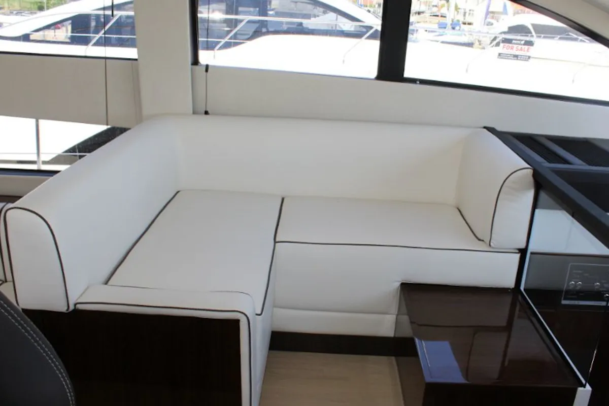 Salon of Lady Noble, a Fairline Boats Fairline Squadron 50 motorboat at Seget Donji, Croatia