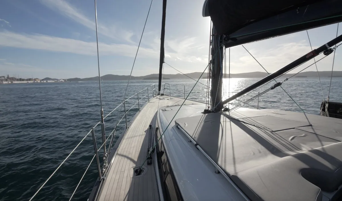 Deck of Maria, a More Boats More 55 sailboat at Seget Donji, Croatia