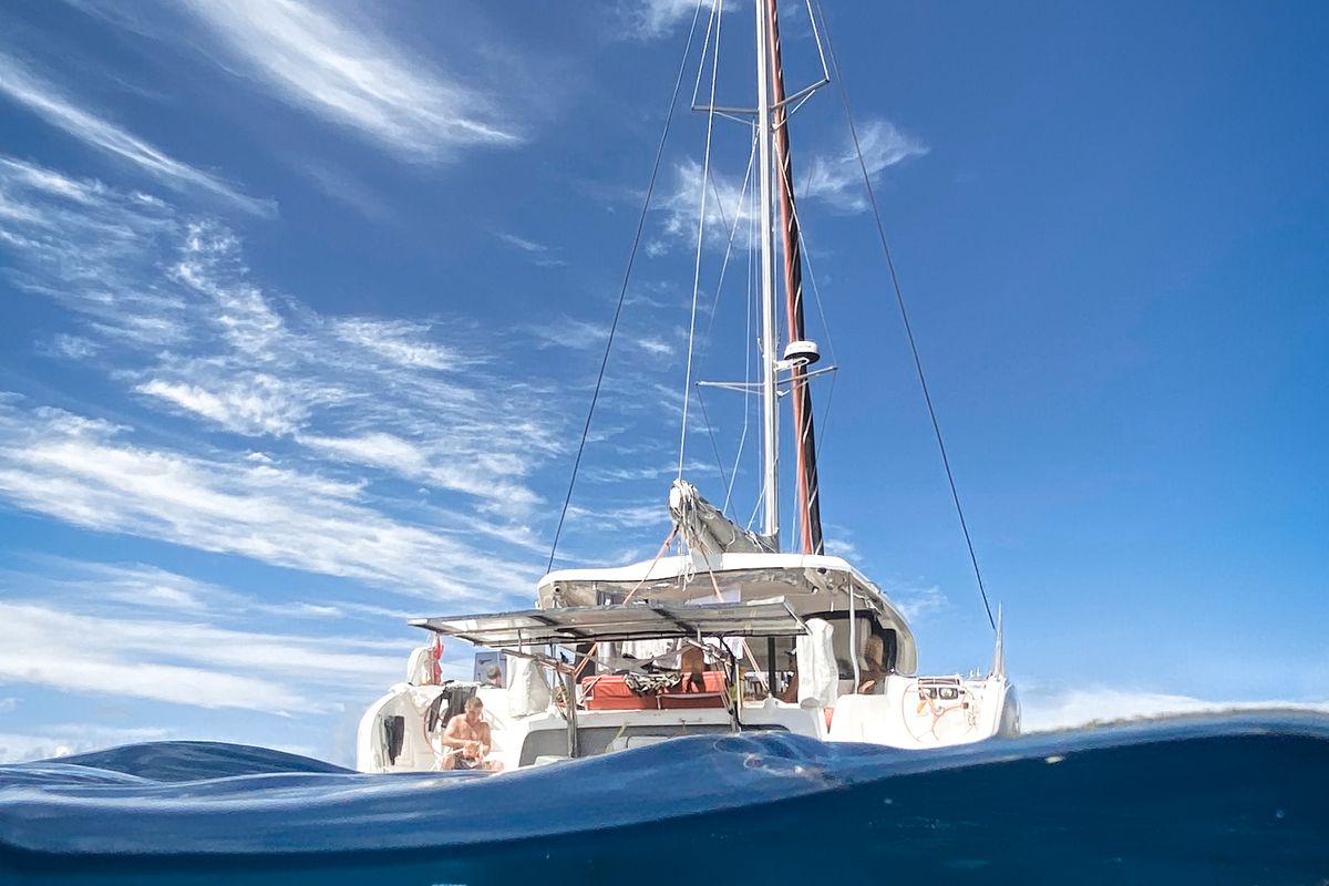 Exterior view of Albatross, a Excess 11 catamaran at Papeete, France