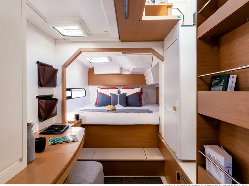 Cabin on Albatross, a Excess 11 catamaran at Papeete, France