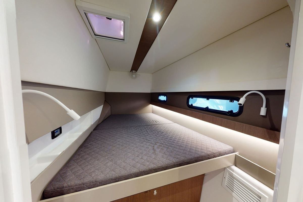 Cabin on Efi, a Bali 4.1 catamaran at Municipal Unit of Lefkada, Greece