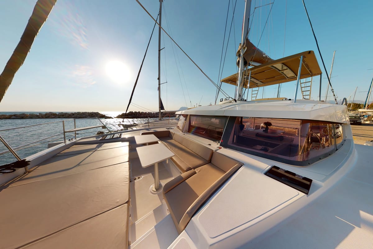 Efi, a Bali 4.1 catamaran at Municipal Unit of Lefkada, Greece