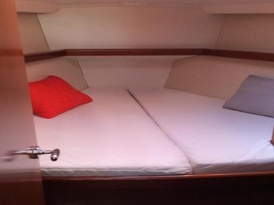Cabin on Fantasea, a Beneteau Oceanis 43 sailboat at Athens, Greece