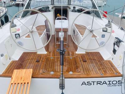 Cockpit of Performance Cruiser, a Hanse Yachts Hanse 430e sailboat at Grad Pula, Croatia
