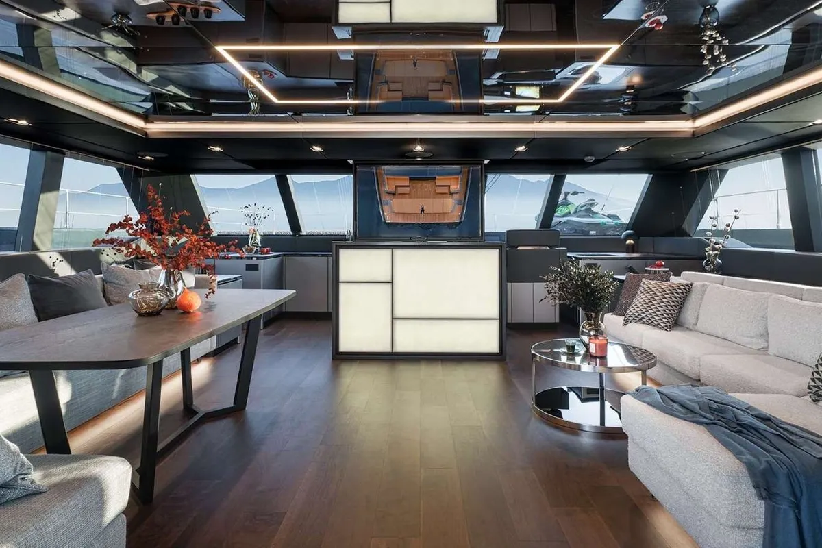 Alteya, a Sunreef Yachts Sunreef 70 Power catamaran at Athens, Greece