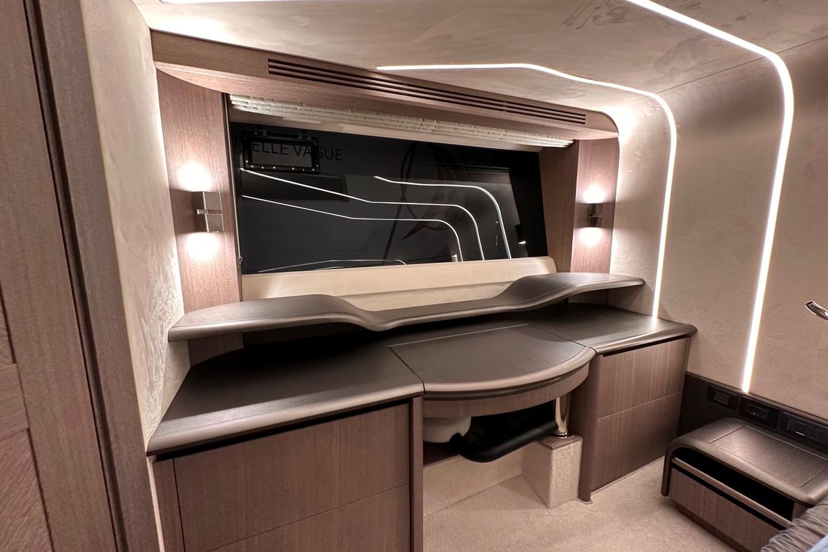Cabin on PARADISE, a Galeon 680 Fly yacht at Dubrovnik, Croatia