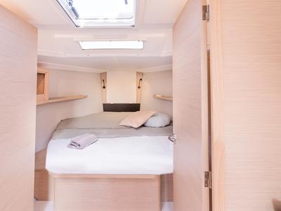 Cabin on Spicy Rum, a Dufour 37 sailboat at Ribishi, Saint Vincent and the Grenadines